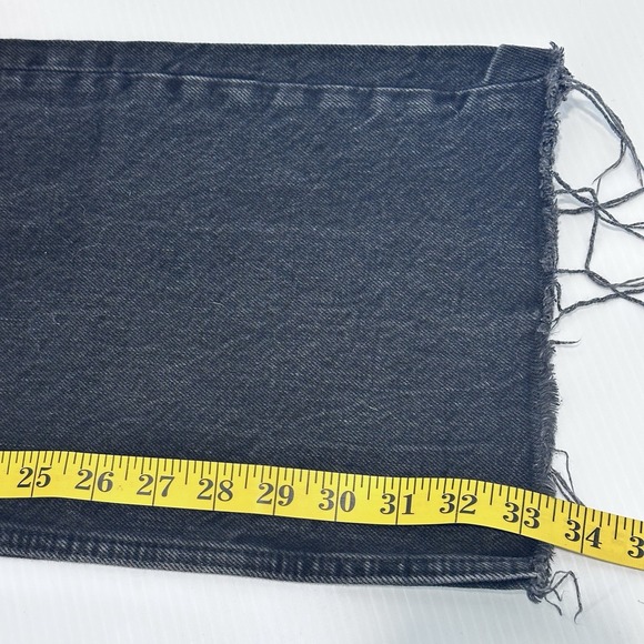 Zara Womens Premium 90s Full Length High Rise Distressed Hem‎ Jeans Size 2 - Picture 7 of 8